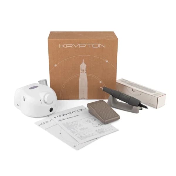 KRYPTON XPS-400 WHITE/PURPLE 65 W Nail Drill and 40,000 rpm. for manicure and pedicure image 4