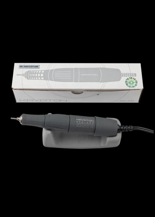 KRYPTON XPS-400 WHITE/GRAY Nail Drill for 65 watts. and 40,000 rpm. for manicure and pedicure image 5