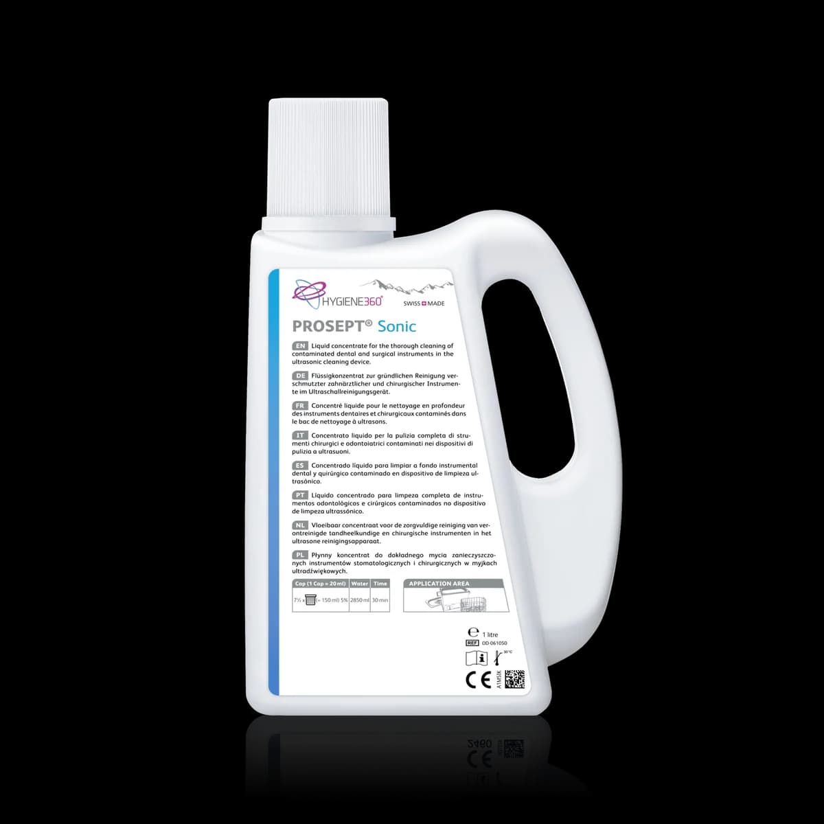 HYGIENE 360 - Prosept Sonic 1L - Koncentrat za dezinfekciju i čišćenje medicinskih instrumenata, 1 l