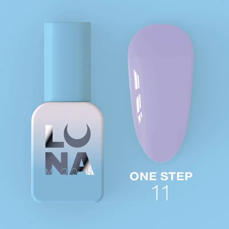 LUNAMOON - Jednoslojni gel lak za pedikuru ONE STEP 11, 8 ml