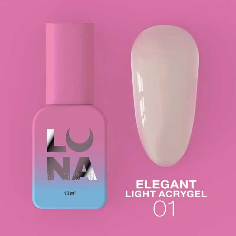 LUNAMOON - Elegant light acrygel 01, 13 ml