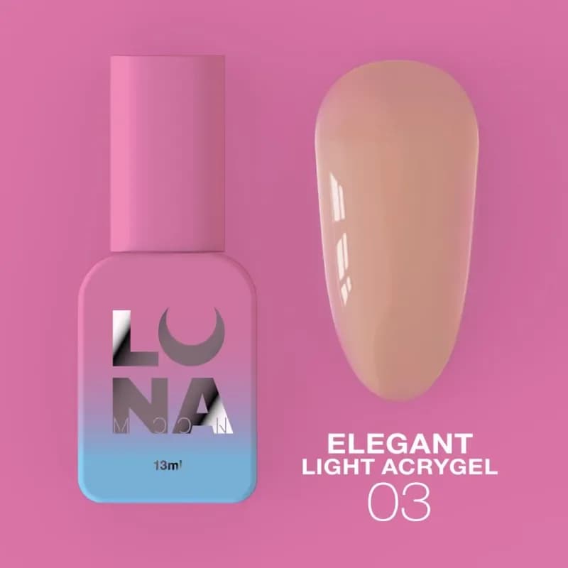 LUNAMOON - Elegant light acrygel 03, 13 ml