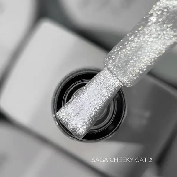 SAGA - Gel lak Mačje oko - drska mačka 02, 10 ml image 2