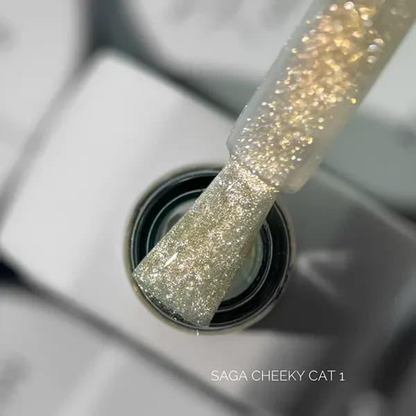 SAGA - Gel lak Mačje oko - drska mačka 01, 10 ml image 2