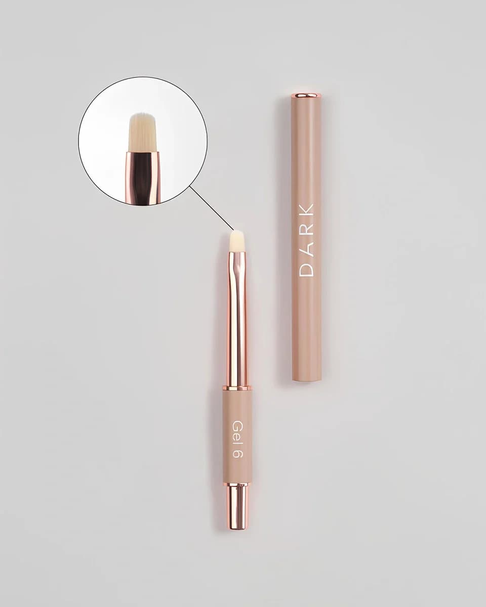 DARK - Gel brush oval (6mm)