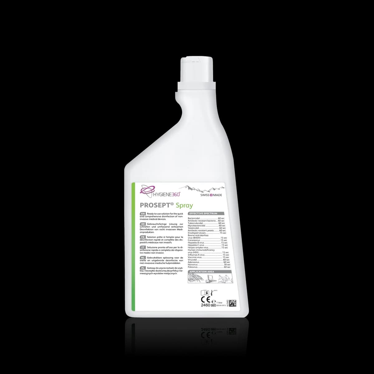 HYGIENE 360 - Prosept Spray 1L - Koncentrat za dezinfekciju i čišćenje medicinskih instrumenata, 1 l