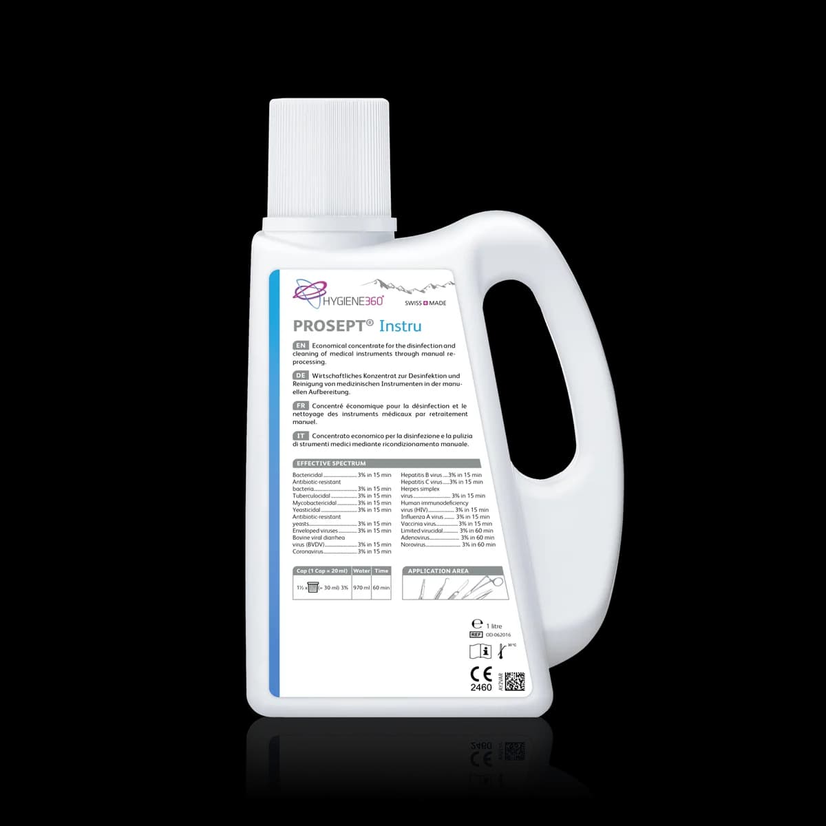 HYGIENE 360 - Prosept Instru 1L - Koncentrat za dezinfekciju i čišćenje medicinskih instrumenata, 1 l