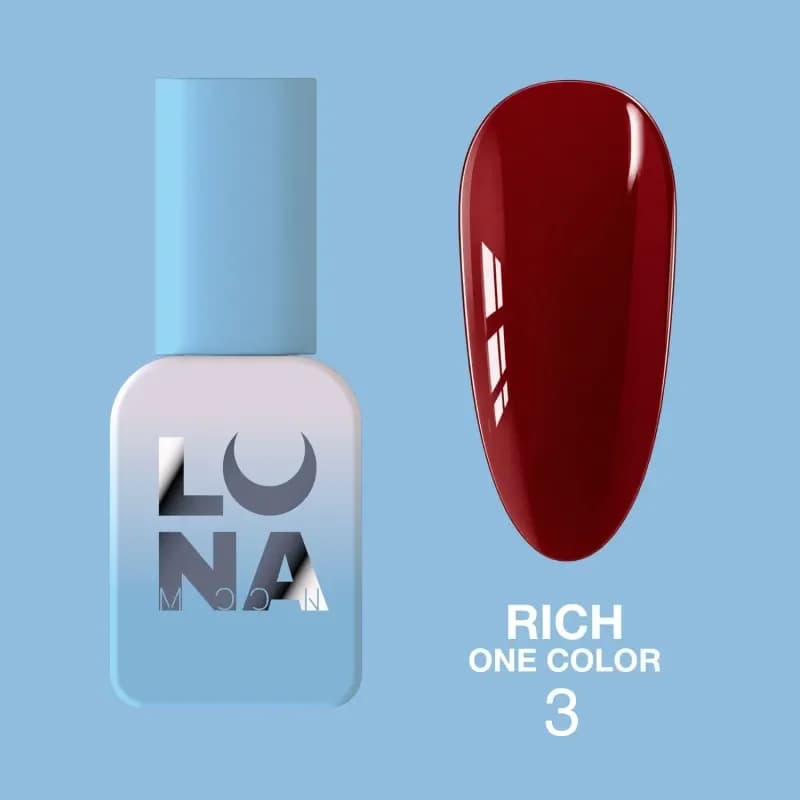 LUNAMOON - Gel lak Rich za prekrivanje u jednom sloju br. 3, 8 ml