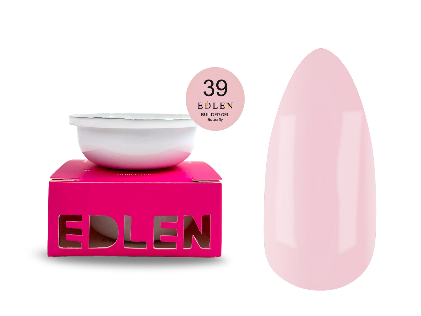 Edlen EDLEN - Punjenje Builder gel Edlen Butterfly 39, 15 ml | Anne Beauty ...