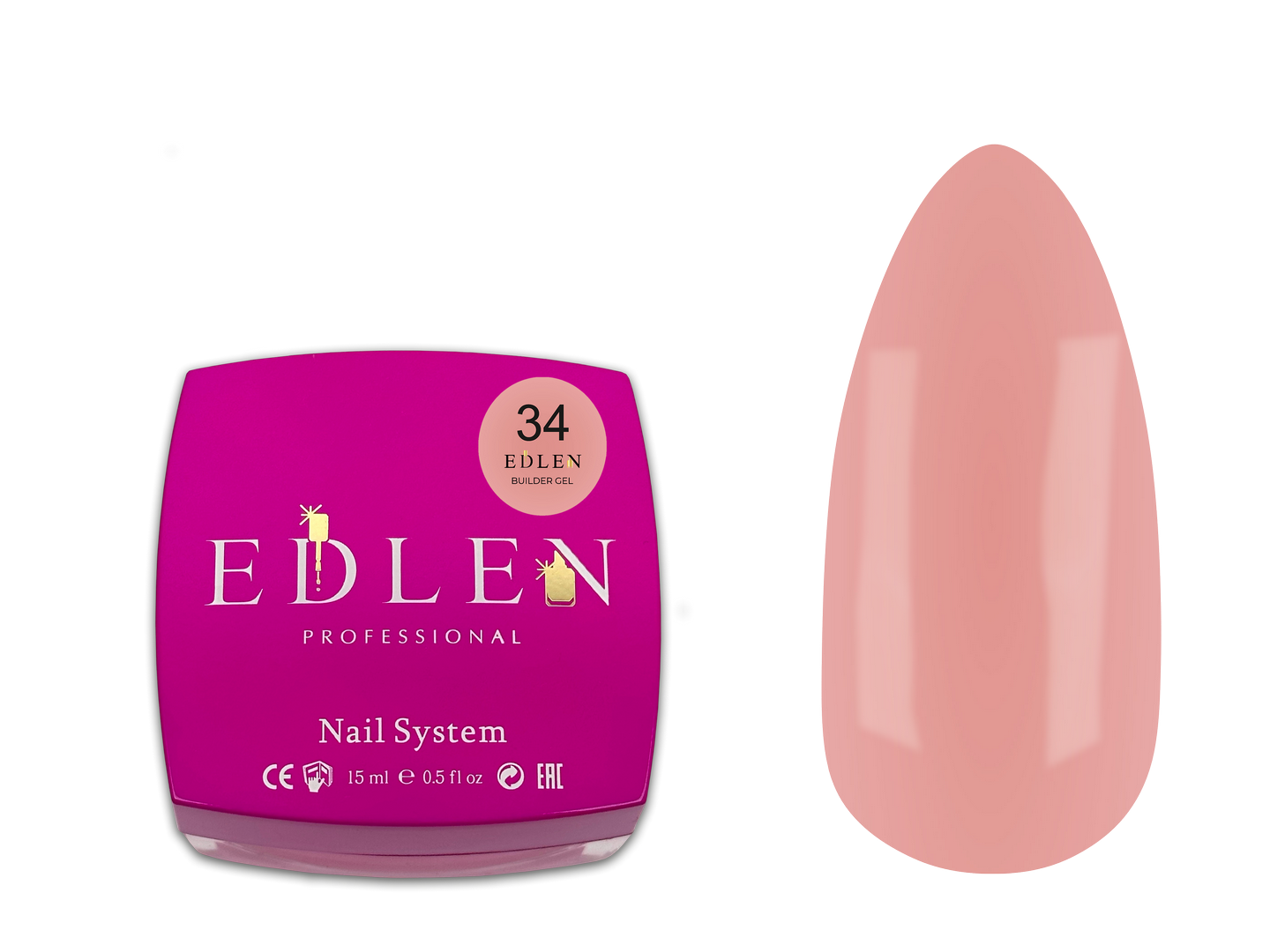 EDLEN - Builder gel Edlen Office 34, 30 ml | Anne Beauty | Anne Beauty Shop